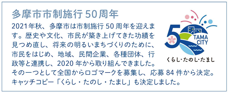 多摩市市制施行50周年