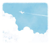 飛行機のイラスト