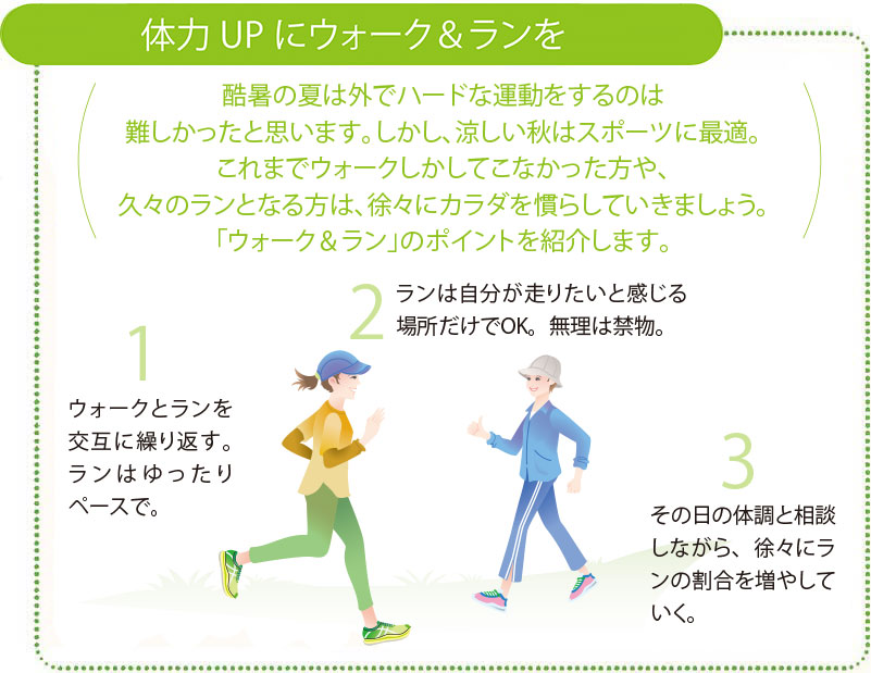 室内でカラダを温めて出発!