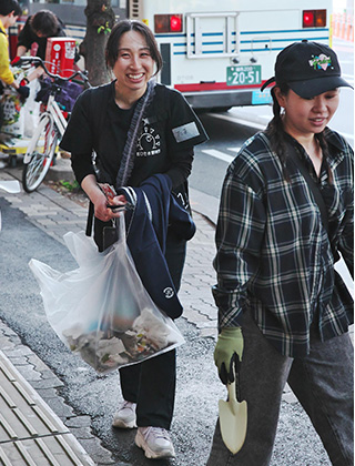 美化活動 写真2 たまゆり笑さん